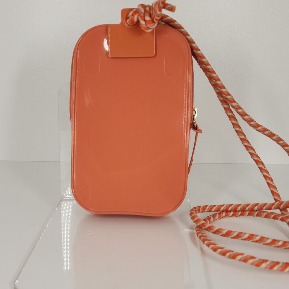 Brizza Arezzo Cell Phone Holder Crossbody Mini Bag Orange - Picture 7 of 10